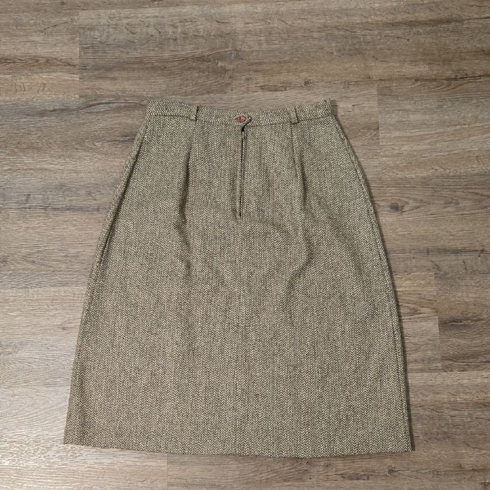 Vintage Russ Classic Wool Pencil Skirt